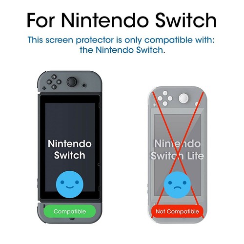 Protector de pantalla vidrio templado para Nintendo Switch paquete de 2 - Imagen 6 de 12