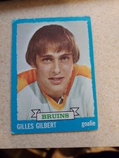 1973-74 Topps Set GILLES GILBERT ROOKIE #74 BOSTON BRUINS -