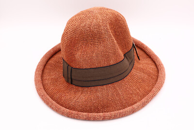 Elegant Brown Women\'s Hat with Black Accents Accessories | Shellieelegant Brown Hat With Rhinestone  main image 4