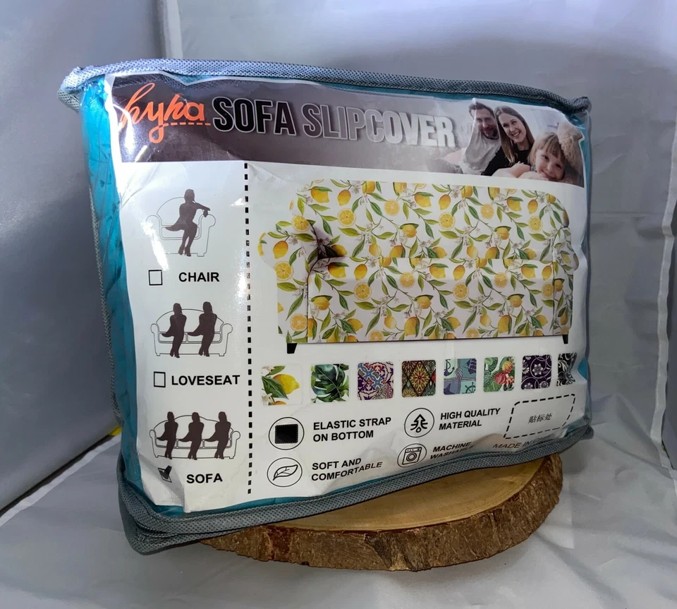 Fundas de sofá elásticas hyha 4 piezas - Fundas de sofá suaves para sofá de 3 cojines Foto 2 de 3