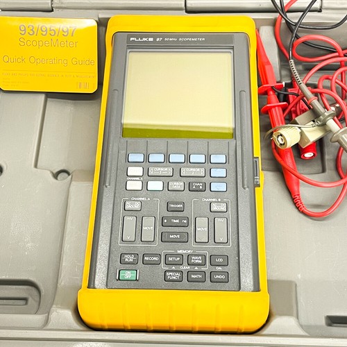 Fluke 97 Scopemeter Dual Trace 50MHz Handheld Oscilloscope with Case