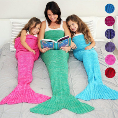 COPERTA A FORMA DI CODA DI SIRENA VARI COLORI E MISURE SOFT RELAX