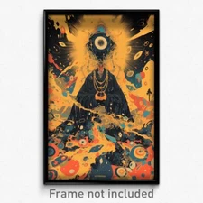 Thai Movie Poster - Subtle Treasury (Thailand Psychedelic Art Retro Film Print)