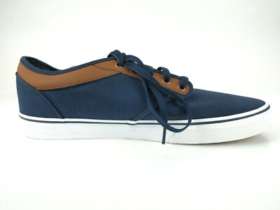 vans blue brown leather