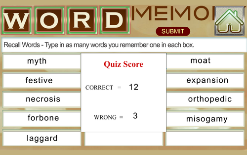 Word Games - Test and improve your Vocabulary (Windows or Mac) - Picture 4 of 6