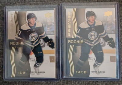 23-24 UD Premier Hunter McKown Gold /65 & Bronze /199 Base Rookie CBJ #121