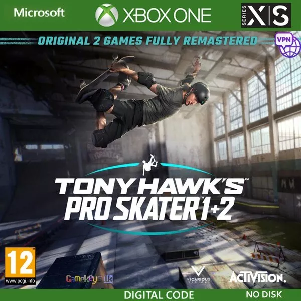 Tony Hawk's Pro Skater 1 + 2 - Xbox Series X|S/Xbox One (Digital)