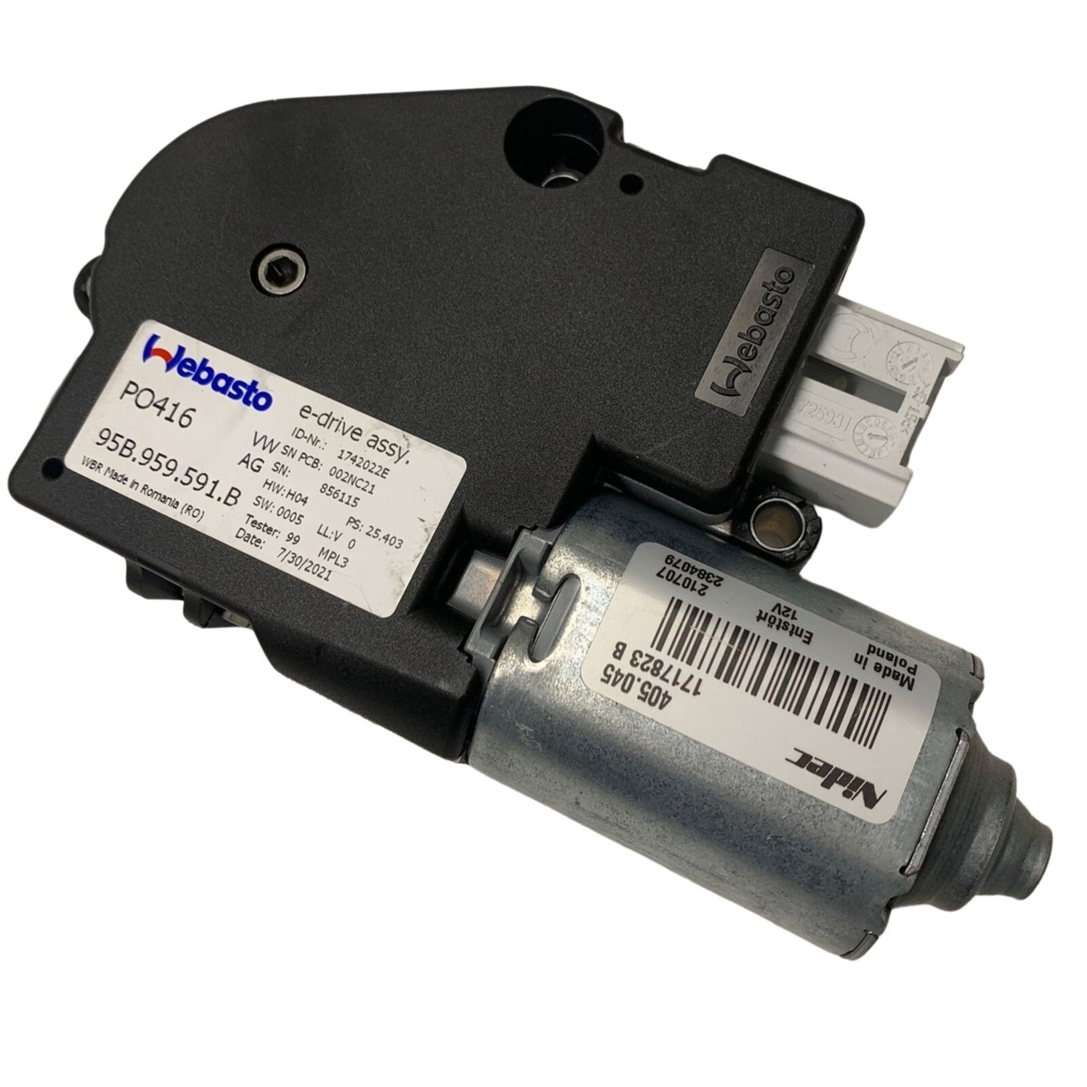 95B959591B Sunroof Motor / Actuator Porsche Macan 2021 | eBay