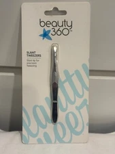 Beauty 360 Slant Tweezers - Slant Tip For Precision Tweezing - Free Shipping