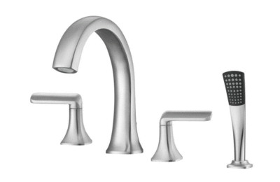 Ancona Arezzo Roman Bathtub Faucet Hand Shower Brushed Nickel AN-4530 (OB)
