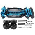 RCBATER Frame Kit Metal Shaft Drive Plastic Chassis For 1/10 4wd TT02 RC Car USA