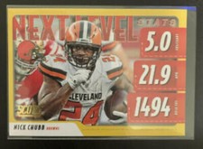 2020 Score Next Level Stats Gold #NLS-NC Nick Chubb Cleveland Browns