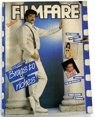 Filmfare February 1989 Jackie Shroff Anil Kapoor Neelam Sonam Meryl Streep Amala