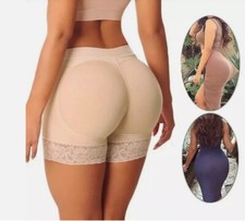Women Body Shaper FAKE ASS Butt Lifter Slimming Tummy Control Lace Padded Pantie