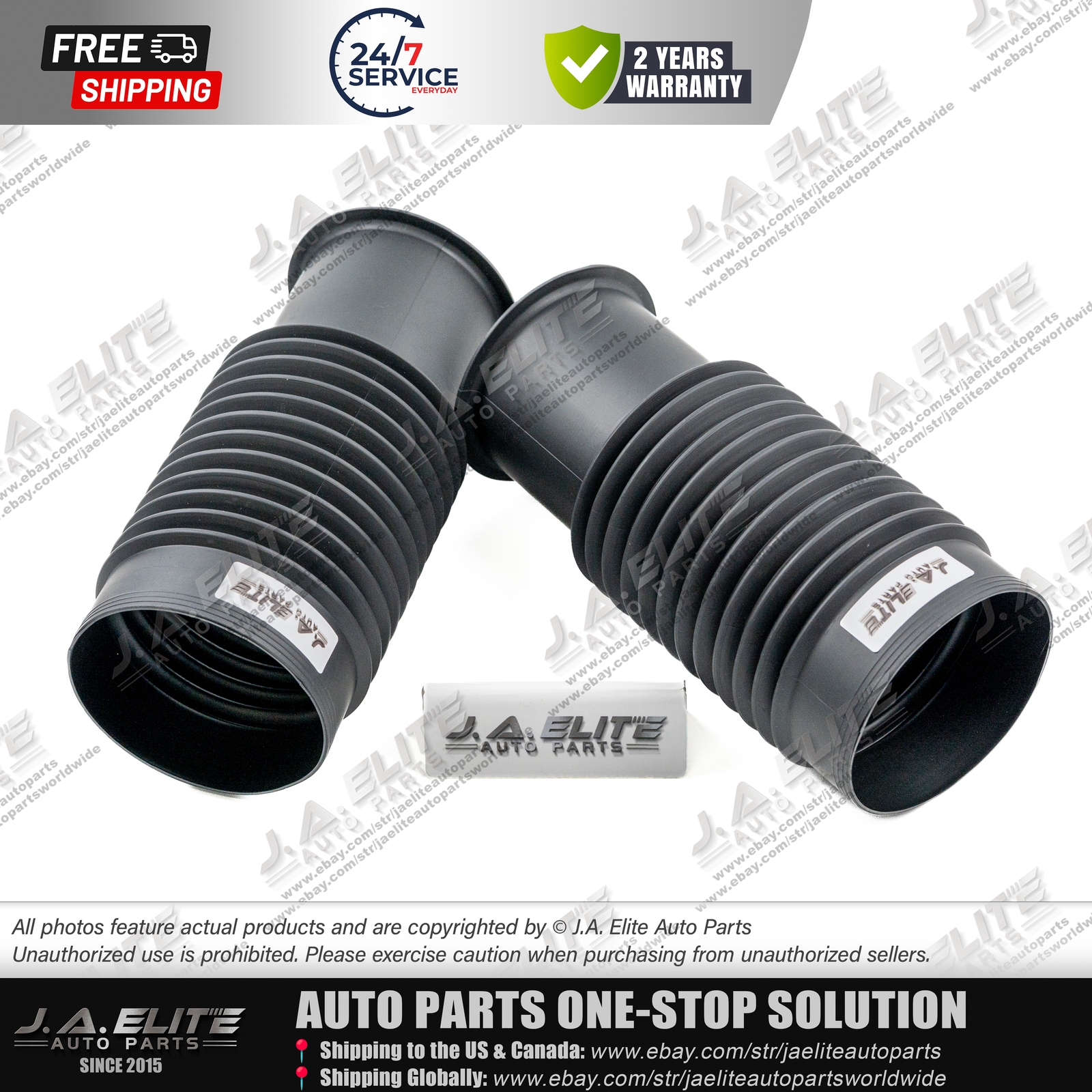 2pcs Front Shock Absorber Dust Sleeve fit Maserati Ghibli Quattroporte 675000520