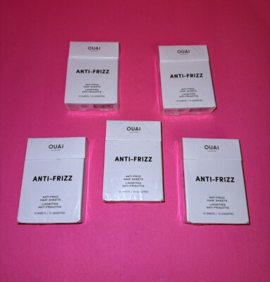 Ouai Anti Frizz Hair Sheets 15 sheets In Box NEW IN SEALED BOX 5 Box Set
