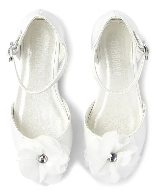 NUEVO CON ETIQUETAS Gymboree Niñas Blanco Zapatos de Vestir Diadema 5 6 7 8 9 NUEVO Foto 3 de 3