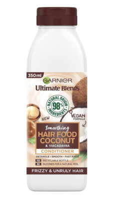 Garnier Smooting Hair Food Coconut & Macadamia Conditioner für krauses Haar 350ml