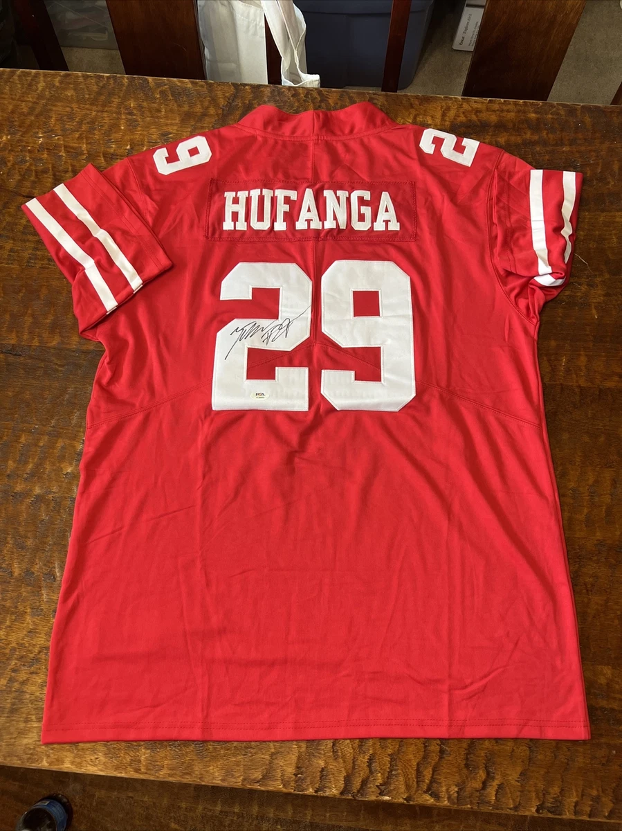 Talanoa Hufanga Signed San Francisco 49ers Jersey PSA DNA Coa Autographed