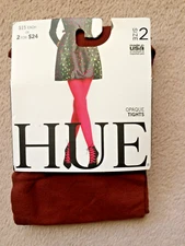 Hue size 2 Nutmeg Opaque 40 Denier Tights Style U4689 NWT