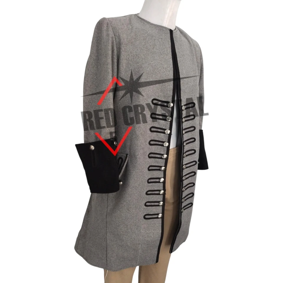 18th Century Pirate Captain Coat With Full Skirted Back and Split Fast shipping - Image 2 of 4
