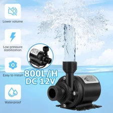 12V 800L/H High Pressure Brushless Submersible Water Pump Automatic Self-priming
