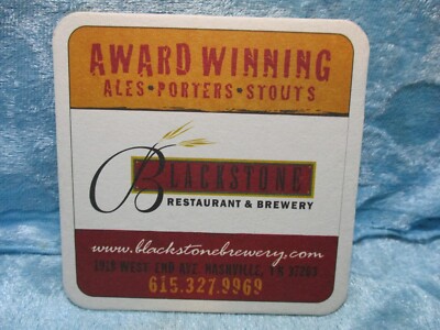 Blackstone Brewery Beer Coaster
