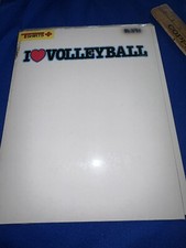 1981  I LOVE HEART VOLLEYBALL  Iron-on T-Shirt Graphic See Below 