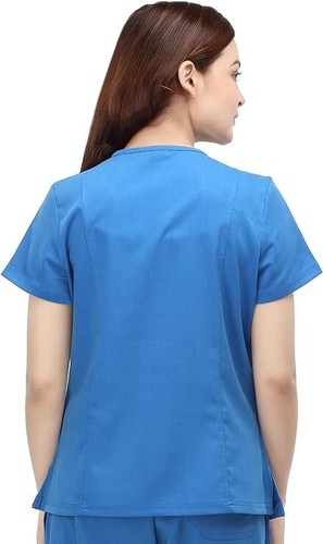 NY Threads Scrubs for Women V-Neck Nurse Scrub Top Women Workwear - Picture 28 of 68