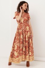 Spell & The Gypsy Collective Sloan Gown in Ochre Size XS