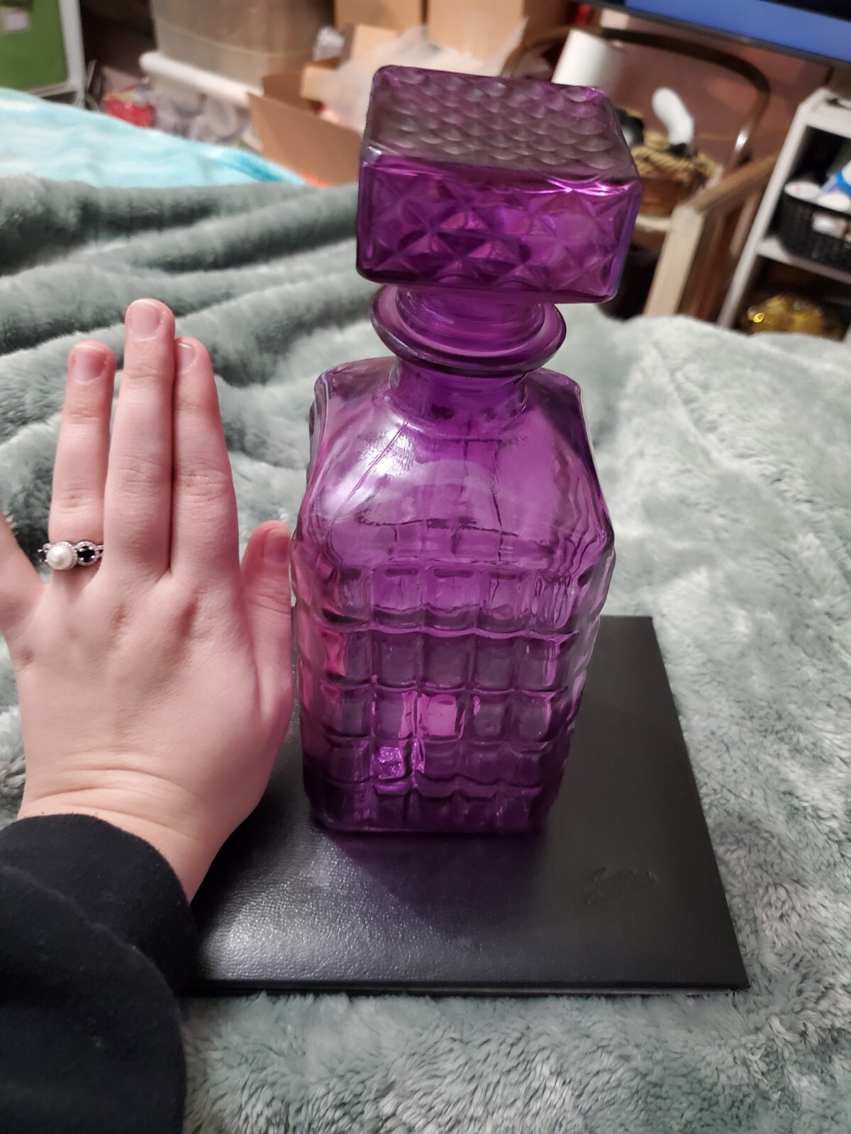 Purple Glass Decanter