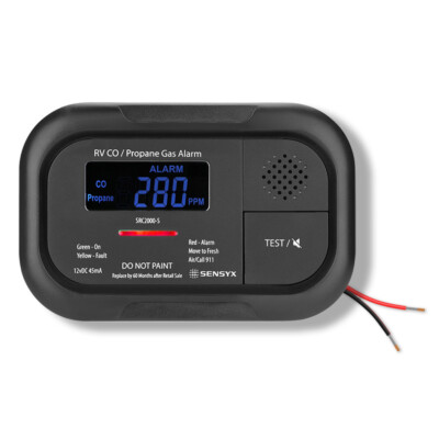 #ad #ad Digital RV Carbon Monoxide amp; Propane Dual Gas Alarm Hard Wired DC 12V LCD $44.90