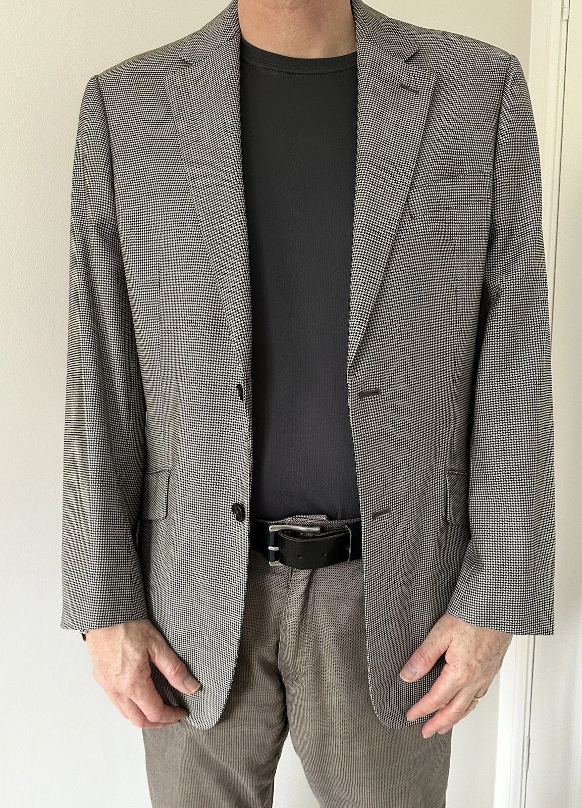 Austin Reed Classic - Houndstooth Jacket Size Medium / 40L Wool Blazer