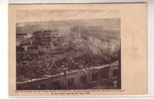 54606 Postcard Schmölln Giant Fire at the company Sylbe & Pondorf Mechanical Engineering Company.