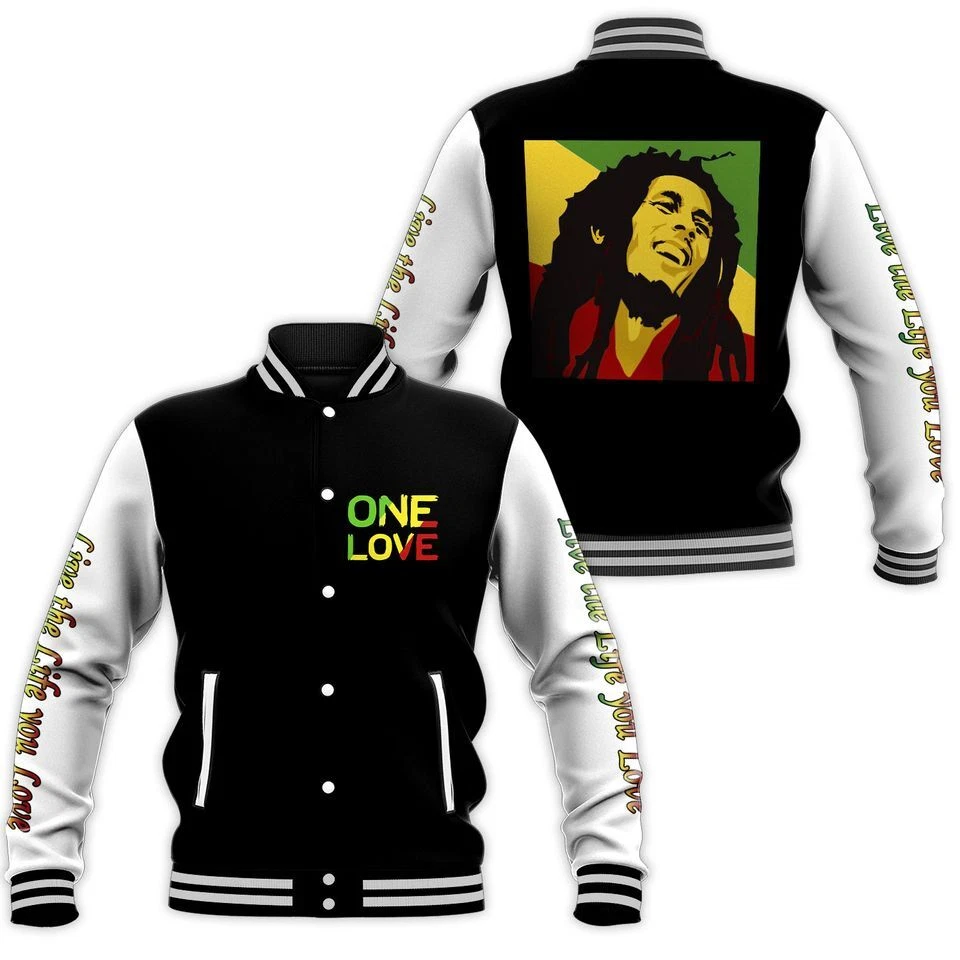 Rap Bob Marley Baseball Jacket