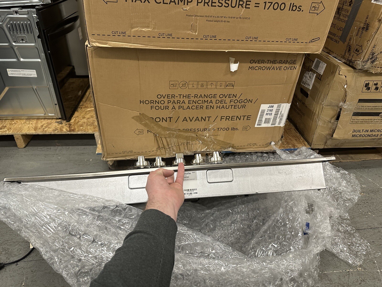 GE Profile PGP9036SLSS 36" Stainless 5 Burner Natural Gas Cooktop NIB 141790 eBay