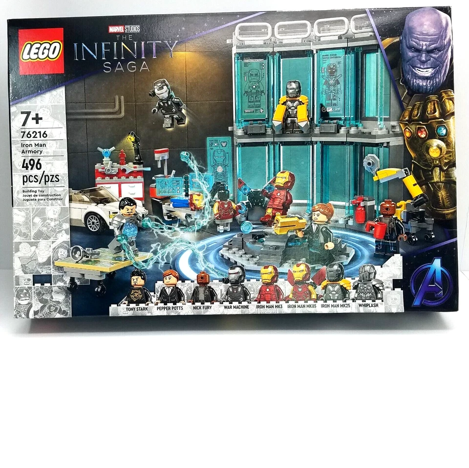 Lego Marvel Super Heroes: Iron Man Armory (76216) aposentado - Imagem 2 de 2
