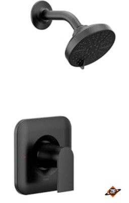 Moen Genta LX Matte Black High-Pressure Balancing Eco-Performance Modern Tub.  3