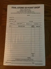 INVOICE CUSTOM PRINTED  2 Part Carbonless Form, Blk Ink. Additional Opt Listed