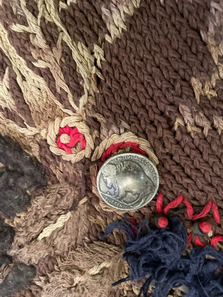 Ralph Lauren native hand knit hoodie Indian head sweater sz Ralph Lauren native hand knit hoodie Indian head sweater sz