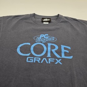Rare PC Engine Core GrafX T Shirt Men XL Double Sided Video Game Console Promo