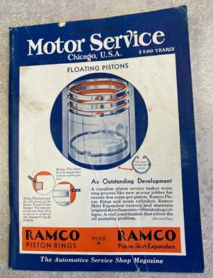 Vintage Ramco Motor Service Shop Magazine March 1932 Essex Plymouth Pontiac