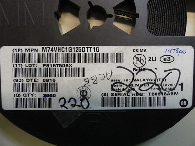 ON Semi M74VHC1G125DTT1G Buffer/Line Driver 1-CH 3-ST CMOS SMD ROHS 50 PCS