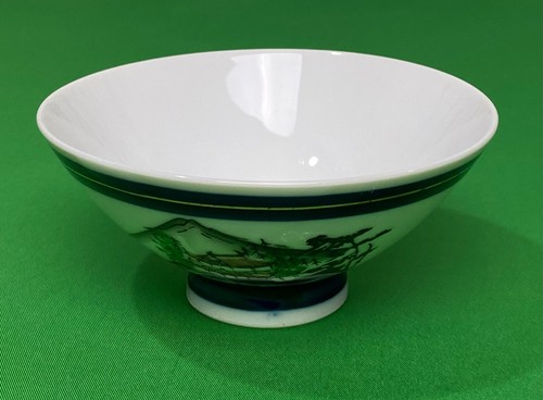 Tazón de arroz de porcelana de porcelana de 4,5 pulgadas pintado a mano asiático de colección - Imagen 6 de 11