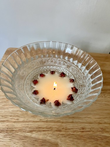 10 NEW Handmade Vintage Mini-Rosebud Floating Candles - Picture 2 of 9