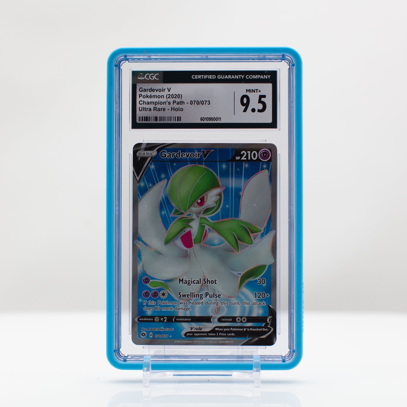 Pokemon Gardevoir V Holo #70 Ultra Rare Champion's Path 2020 - CGC 9.5 Mint+