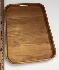 Studio Nova Wood Tray From Thailand, 21.5” L X 15.5” W Charcuterie Party Serving