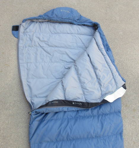 Lafuma Warm'n Light 600 Down Blue Sleeping Bag 6' 9" x 30" w/ Stuff Sack - Picture 6 of 12