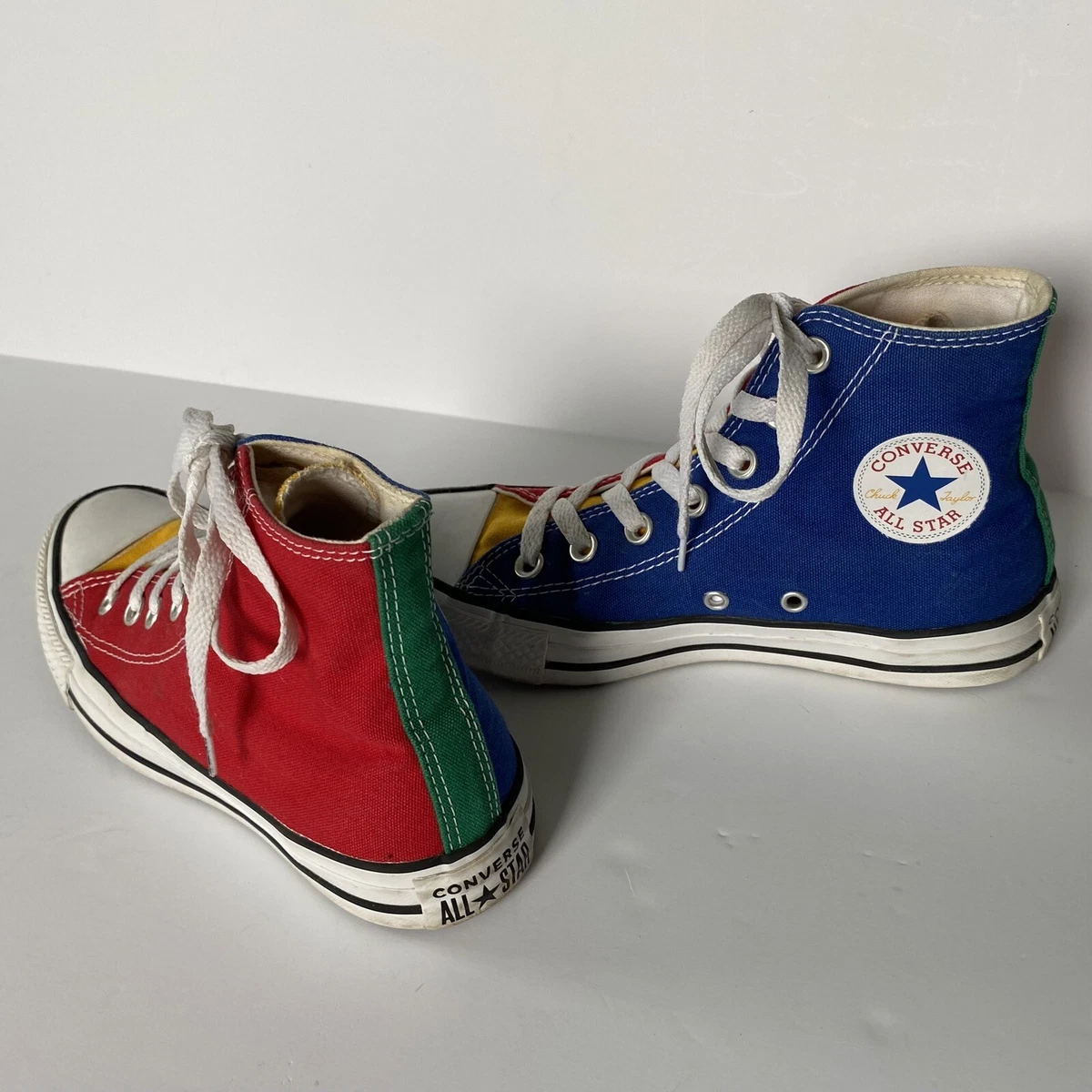 Converse Chuck Taylor All Star Hi Color Block Men s 4 Women s 6 Sneakers Primary