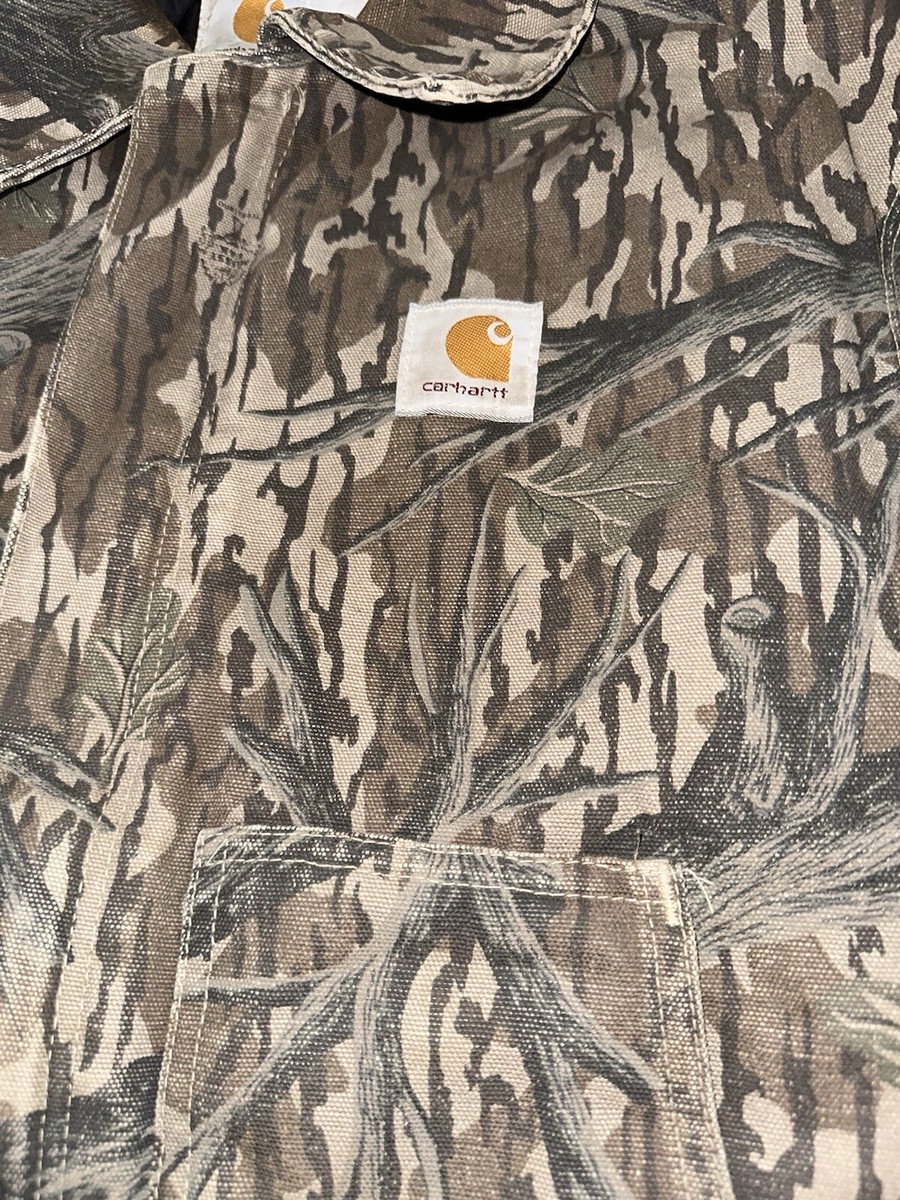 VTG 90s M CARHARTT REALTREE MOSSY OAK J63MOT J22 DETROIT